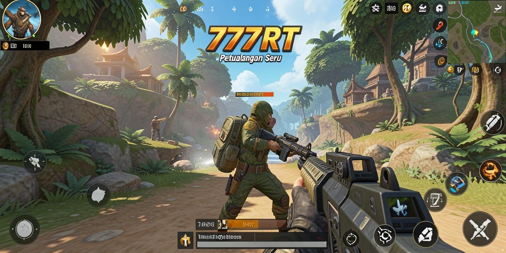 Gameplay mendebarkan dari 777RT dalam aksi TPS.