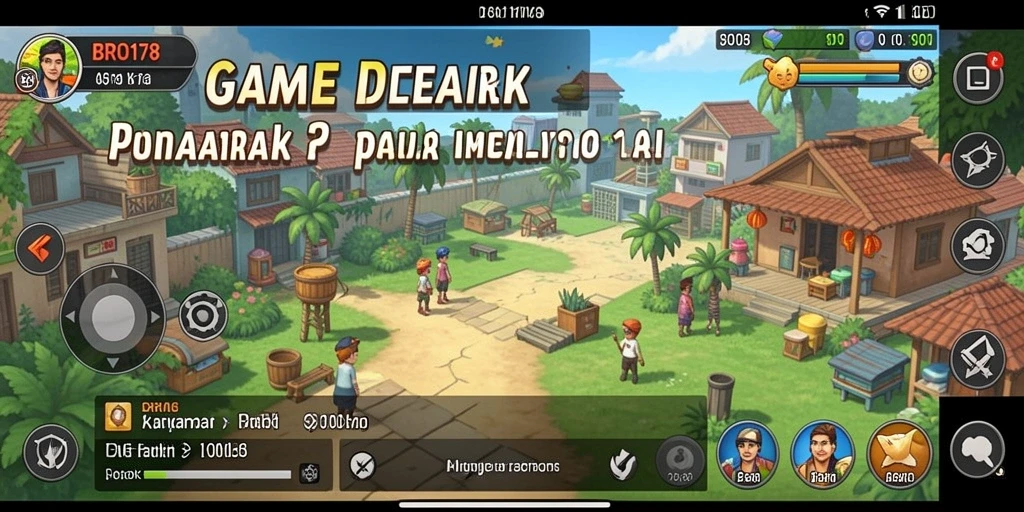 Tangkapan layar dari permainan BRO178 menampilkan karakter sedang beraksi dalam mode Idle