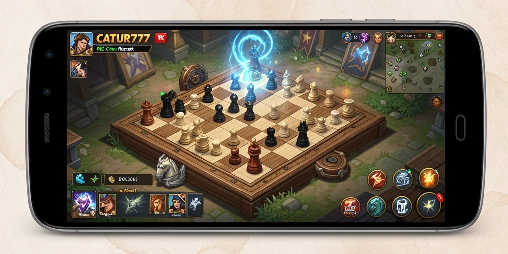 Tampilan gameplay RPG yang mendalam dan menantang di CATUR777.