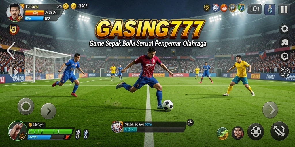 Gambaran gameplay GASING777 dalam aksi pertandingan sepak bola.