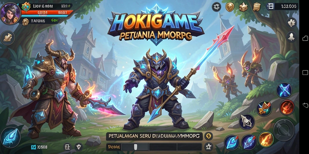 Tampilan gameplay HOKIGAME yang seru dan menarik.