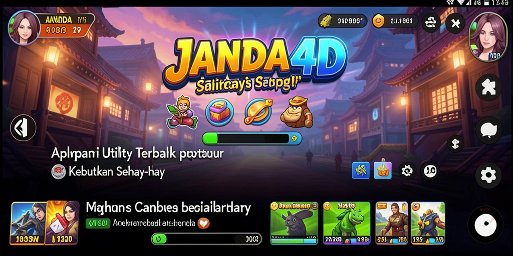 Tampilan antarmuka utama aplikasi JANDA4D yang intuitif dan menarik.