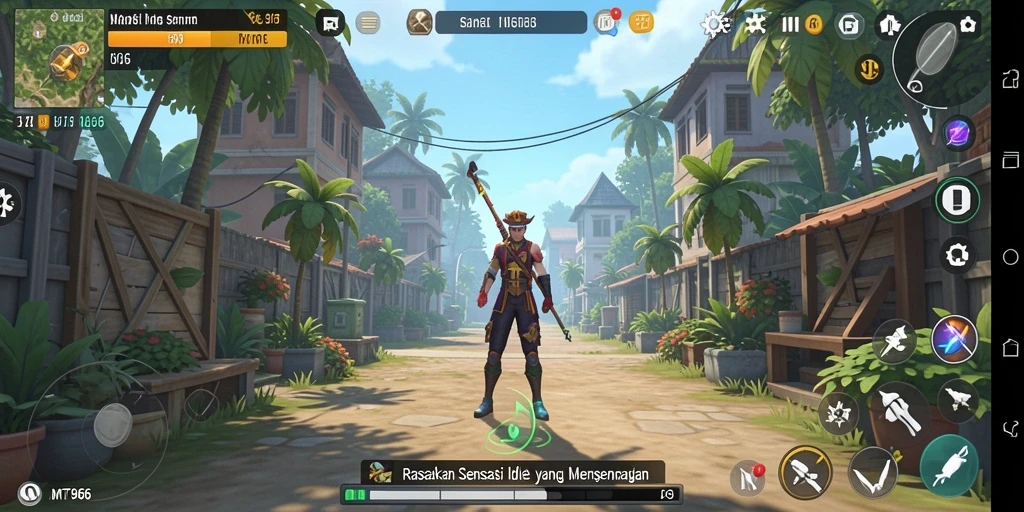 Screenshot gameplay MT966 yang menarik dengan elemen Idle yang memukau.