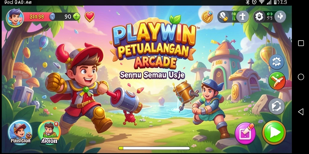 Gameplay menarik dari PLAYWIN dengan tantangan Arcade seru.