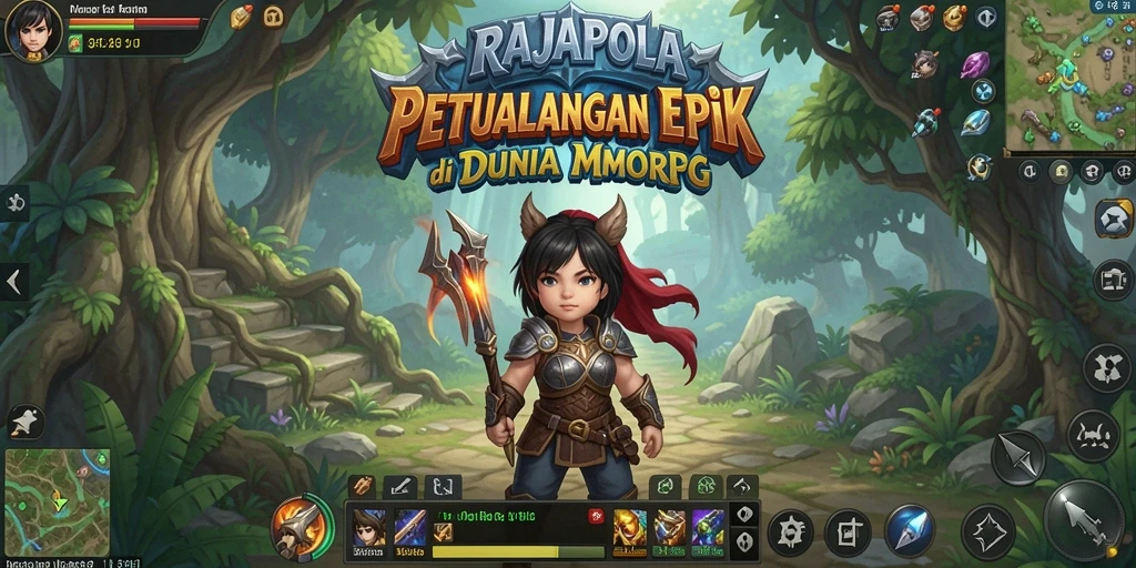 Tampilan menarik dari gameplay RAJAPOLA yang mengajak petualangan di dunia MMORPG.