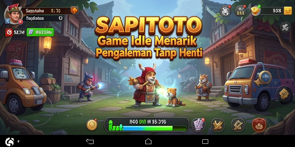 Tangkapan layar gameplay SAPITOTO yang menunjukkan keseruan dan kemudahan bermain Idle.
