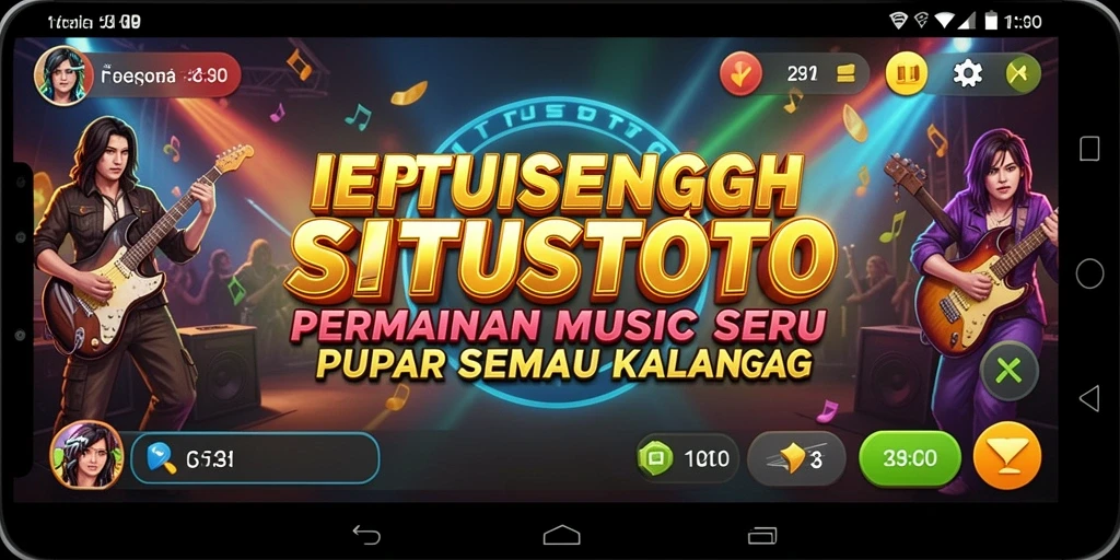 Screenshot gameplay SITUSTOTO menampilkan keseruan bermain musik.