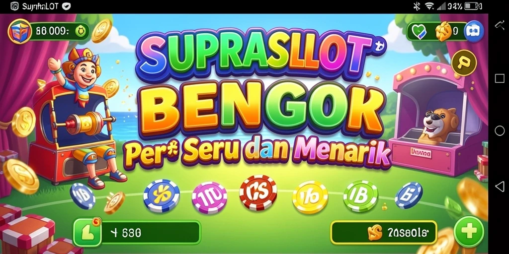 Tampilan gameplay menarik dari SUPRASLOT yang menampilkan keseruan Bingo.