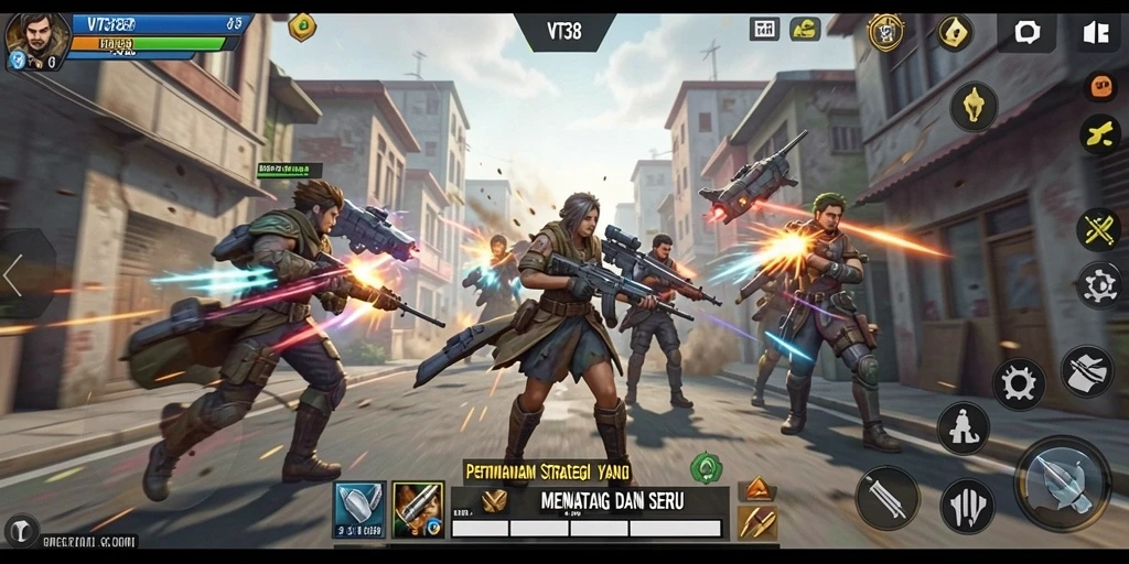 Tampilan gameplay VT38 yang mendebarkan dalam pertempuran strategi.