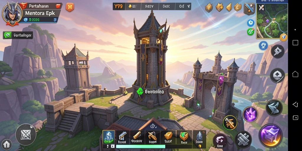 Tampilan gameplay Y89 yang menarik dengan strategi Tower Defense.